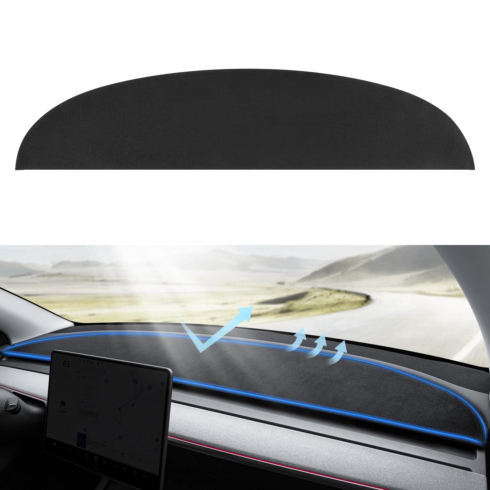 Dashboard Anti-Glare Cover Mat