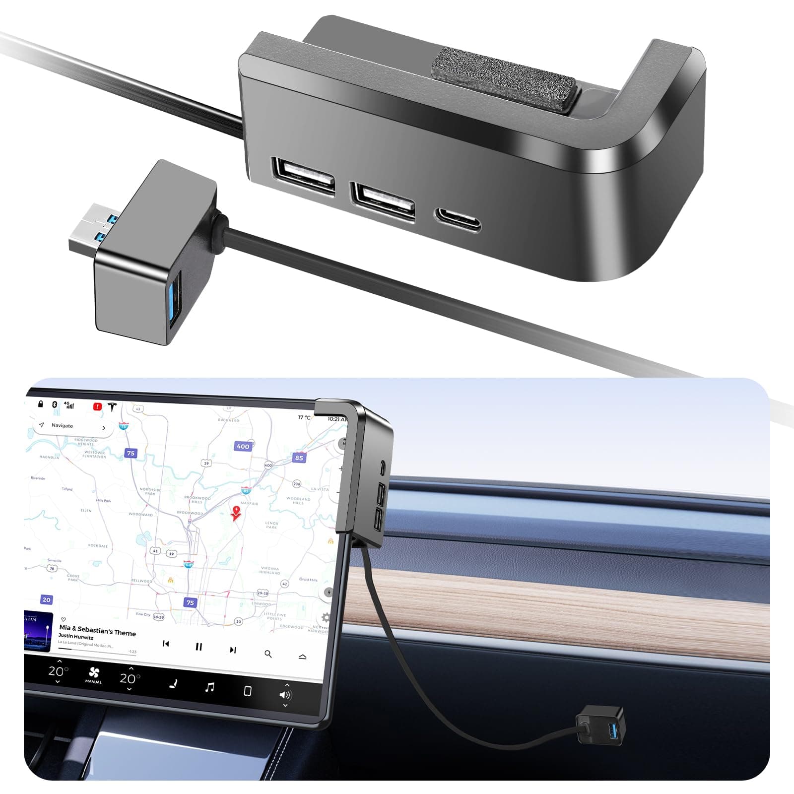 Glove Box USB Hub (4-Port)